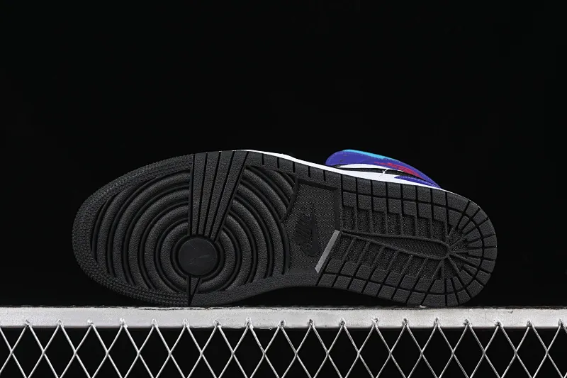 All categories Air Jordan Jordan series basketball shoes Air Jordan 1 Mid Air Jordan 1 Mid AJ1 Joe 1 Lakers color black, white and purple mid-top cultural and casual sneakers DQ8426-154